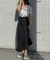LAUIR | リネン混ラップスカート(スカート)