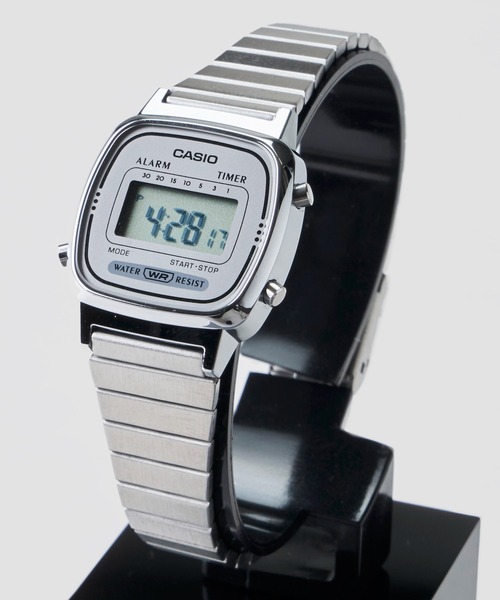 CASIO A.P.C. デジタル腕時計 シルバー カシオ CASIO（カシオ）の「【CASIO/カシオ】デジタルミニ シルバー