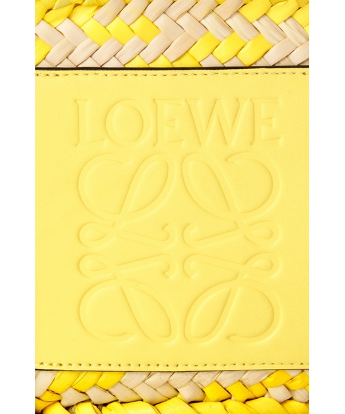 LOEWE(ロエベ)の「バスケットバッグ スモール (ヤシの葉&カーフスキン)(かごバッグ・レディース・レモンイエロー・ONE SIZE)」の5枚目の写真