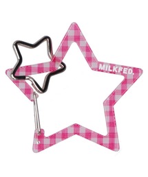 MILKFED. | NEO STAR CARABINER GINGHAM/ギンガムチェック/星 カラビナ/キーホルダー(キーホルダー)
