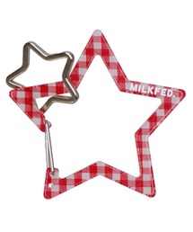 MILKFED.(~NtFh)NEO STAR CARABINER GINGHAM/MK`FbN/ Jri/L[z_[(L[z_[)