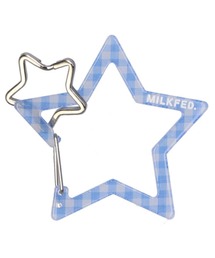 MILKFED. | NEO STAR CARABINER GINGHAM/ギンガムチェック/星 カラビナ/キーホルダー(キーホルダー)