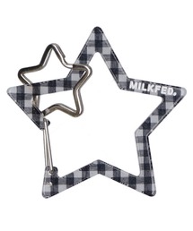 MILKFED. | NEO STAR CARABINER GINGHAM/ギンガムチェック/星 カラビナ/キーホルダー(キーホルダー)