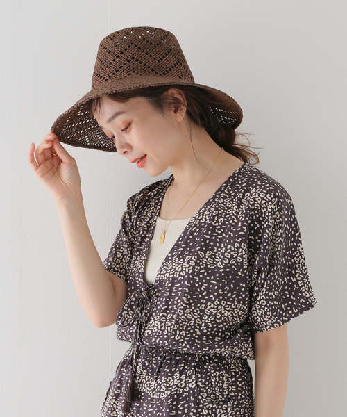 La Maison de Lyllis(メゾンドリリス)の「【La Maison de Lyllis/ラメゾンドリリス】 VAUCHO:ハット(ハット・レディース・ホワイト系その他/ブラウン・FREE)」の10枚目の写真