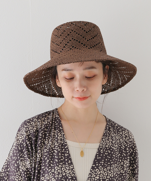 La Maison de Lyllis(メゾンドリリス)の「【La Maison de Lyllis/ラメゾンドリリス】 VAUCHO:ハット(ハット・レディース・ホワイト系その他/ブラウン・FREE)」の8枚目の写真