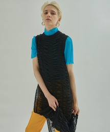 UNITED TOKYO | シャーリングニットワンピース(ワンピース)