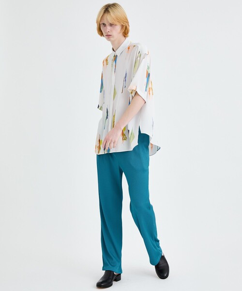 LiNoH（リノー）の「DROPNEEDLE STRETCH PANTS（スラックス・メンズ・ブラック/グリーン/ブルー・1/2）」の20枚目の写真