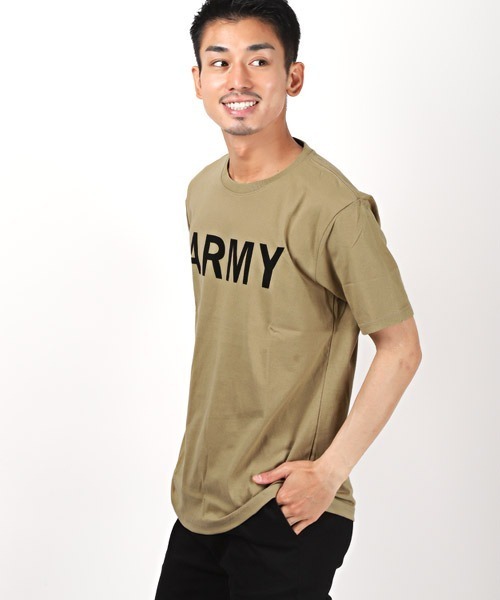 セール】ARMYプリントTシャツ（Tシャツ/カットソー）｜LUXSTYLE