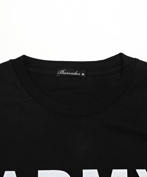 LUXSTYLE(ラグスタイル)の「ARMYプリントTシャツ(Tシャツ/カットソー・メンズ・ホワイト/ブラック/ベージュ・M/L/XL)」の14枚目の写真