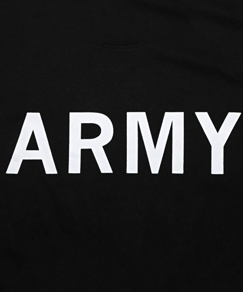 LUXSTYLE(ラグスタイル)の「ARMYプリントTシャツ(Tシャツ/カットソー・メンズ・ホワイト/ブラック/ベージュ・M/L/XL)」の15枚目の写真