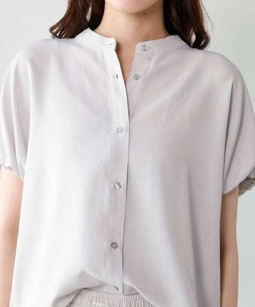 M.deux（エムドゥ）の「リネンライクセットアップ（セットアップ・レディース・ライトグレー/ブラック・MEDIUM）」の8枚目の写真