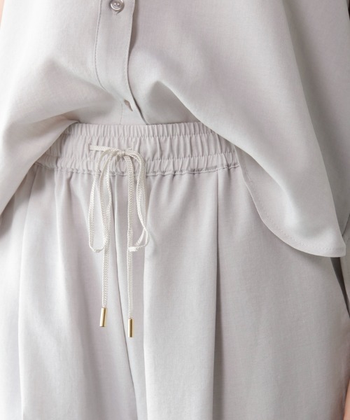 M.deux（エムドゥ）の「リネンライクセットアップ（セットアップ・レディース・ライトグレー/ブラック・MEDIUM）」の12枚目の写真