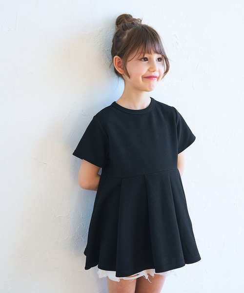 セール】【WEB限定セール】キッズ エンボスタックチュニック（Tシャツ