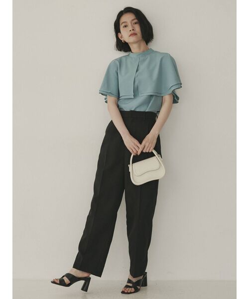 COTORICA（コトリカ）の「ケープカラーブラウス（シャツ/ブラウス・レディース・ブラック/オフホワイト/グリーン・FREE）」の16枚目の写真