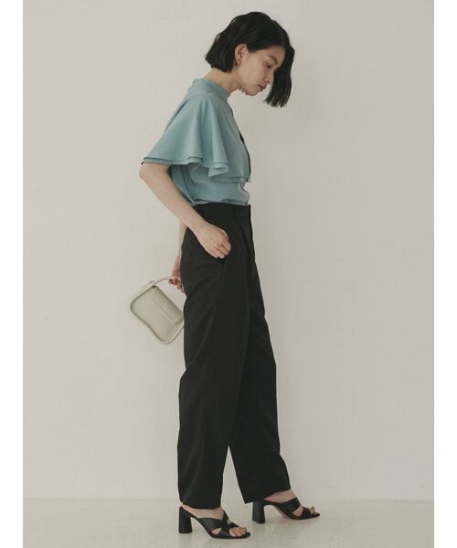 COTORICA（コトリカ）の「ケープカラーブラウス（シャツ/ブラウス・レディース・ブラック/オフホワイト/グリーン・FREE）」の9枚目の写真