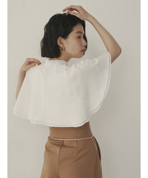 COTORICA（コトリカ）の「ケープカラーブラウス（シャツ/ブラウス・レディース・ブラック/オフホワイト/グリーン・FREE）」の20枚目の写真