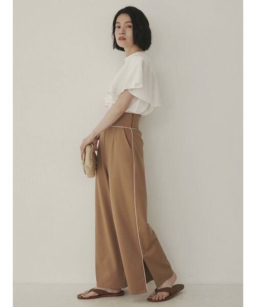 COTORICA（コトリカ）の「ケープカラーブラウス（シャツ/ブラウス・レディース・ブラック/オフホワイト/グリーン・FREE）」の6枚目の写真