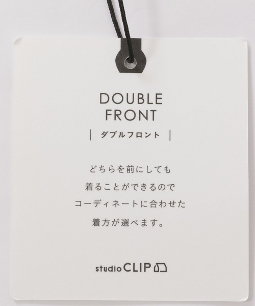 studio CLIP（スタディオクリップ）の「ダブルフロントリボンチュニックブラウス（シャツ/ブラウス・レディース・インディゴブルー/イエロー/オフホワイト・FREE）」の8枚目の写真