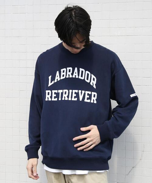 Labrador Retriever（ラブラドールリトリーバー）の「Labrador Retriever(ラブラドール レトリバー)別注ウラケクルーネックスウェット（スウェット・メンズ・ホワイト/ネイビー・X-LARGE/LARGE/SMALL/MEDIUM）」の18枚目の写真