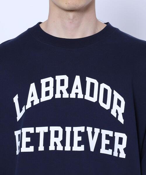 Labrador Retriever（ラブラドールリトリーバー）の「Labrador Retriever(ラブラドール レトリバー)別注ウラケクルーネックスウェット（スウェット・メンズ・ホワイト/ネイビー・X-LARGE/LARGE/SMALL/MEDIUM）」の8枚目の写真