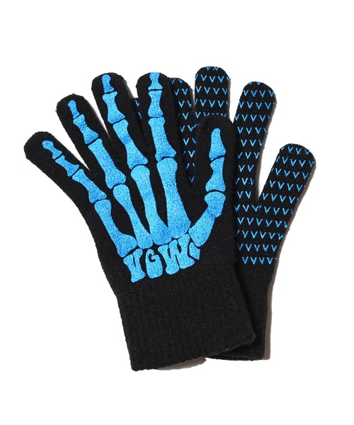 VIRGOwearworks(ヴァルゴウェアワークス)の「SKULLS HAND GLOOVE(手袋・メンズ・ホワイト/チャコールグレー/カーキ/ブルー/パープル/その他・3/2)」の4枚目の写真