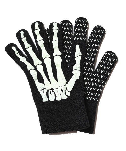 VIRGOwearworks(ヴァルゴウェアワークス)の「SKULLS HAND GLOOVE(手袋・メンズ・ホワイト/チャコールグレー/カーキ/ブルー/パープル/その他・3/2)」の6枚目の写真