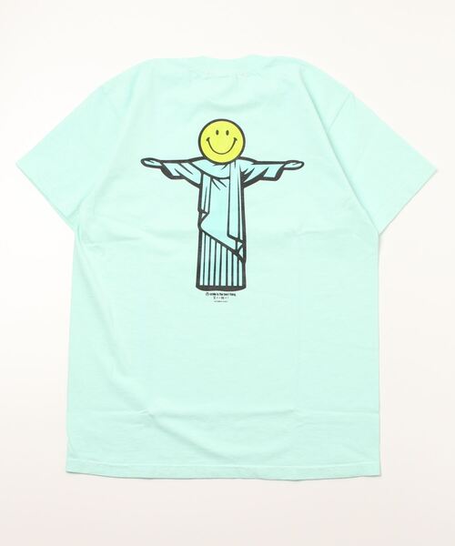 THE DAWN B（ダウンビー）の「【The Dawn B】SMILE JESUS（Tシャツ/カットソー・メンズ・ホワイト/サックスブルー・M/L/XL）」の4枚目の写真