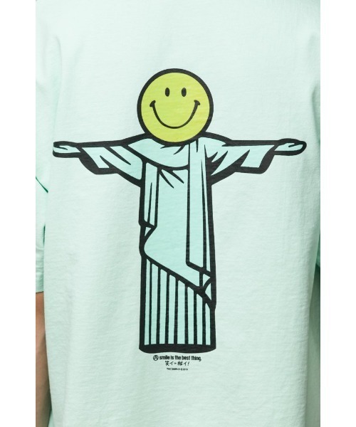 THE DAWN B（ダウンビー）の「【The Dawn B】SMILE JESUS（Tシャツ/カットソー・メンズ・ホワイト/サックスブルー・M/L/XL）」の9枚目の写真