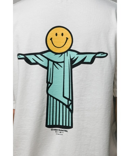 THE DAWN B（ダウンビー）の「【The Dawn B】SMILE JESUS（Tシャツ/カットソー・メンズ・ホワイト/サックスブルー・M/L/XL）」の16枚目の写真