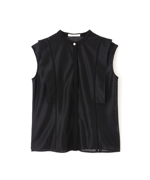 PINKY&DIANNE(ピンキーアンドダイアン)の「◆ラッセルチェックコンビブラウス(シャツ/ブラウス・レディース・ブラック/パープル系その他2・38)」の6枚目の写真