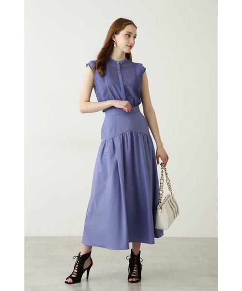 PINKY&DIANNE(ピンキーアンドダイアン)の「◆ラッセルチェックコンビブラウス(シャツ/ブラウス・レディース・ブラック/パープル系その他2・38)」の14枚目の写真