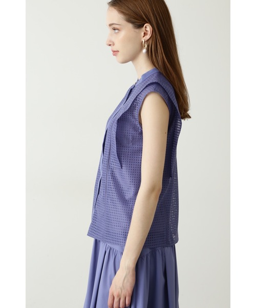 PINKY&DIANNE(ピンキーアンドダイアン)の「◆ラッセルチェックコンビブラウス(シャツ/ブラウス・レディース・ブラック/パープル系その他2・38)」の17枚目の写真