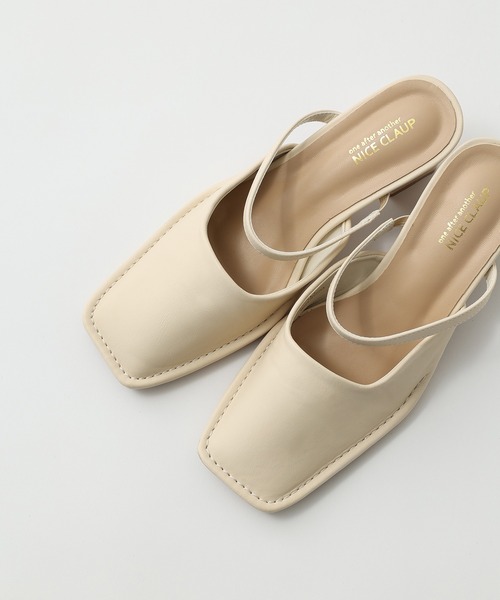 one after another NICE CLAUP（ワンアフターアナザーナイスクラップ）の「ストラップ付きミュール（その他シューズ・レディース・アイボリー/ブラック・SMALL/MEDIUM/LARGE）」の18枚目の写真