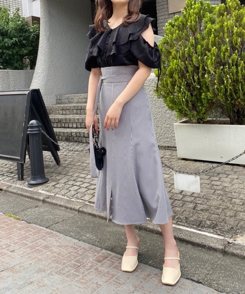 one after another NICE CLAUP（ワンアフターアナザーナイスクラップ）の「ストラップ付きミュール（その他シューズ・レディース・アイボリー/ブラック・SMALL/MEDIUM/LARGE）」の8枚目の写真