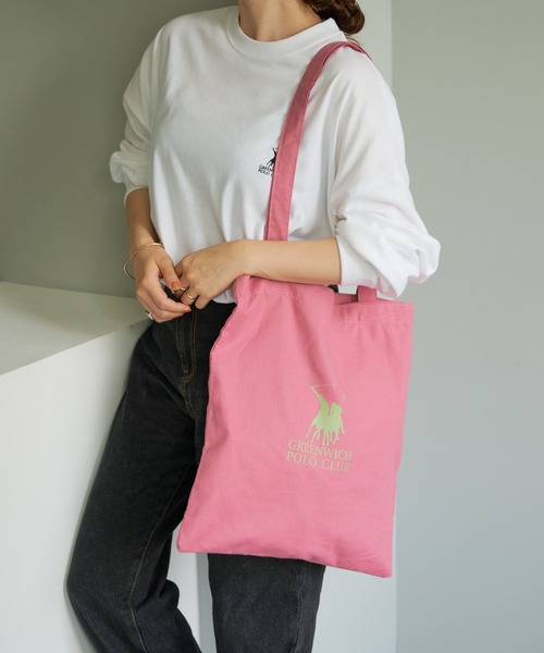 Daily russet（デイリー ラシット）の「【GREENWICH POLO CLUB】別注ロンT（Tシャツ/カットソー・レディース・ブラック/ベージュ/グレー・FREE）」の8枚目の写真