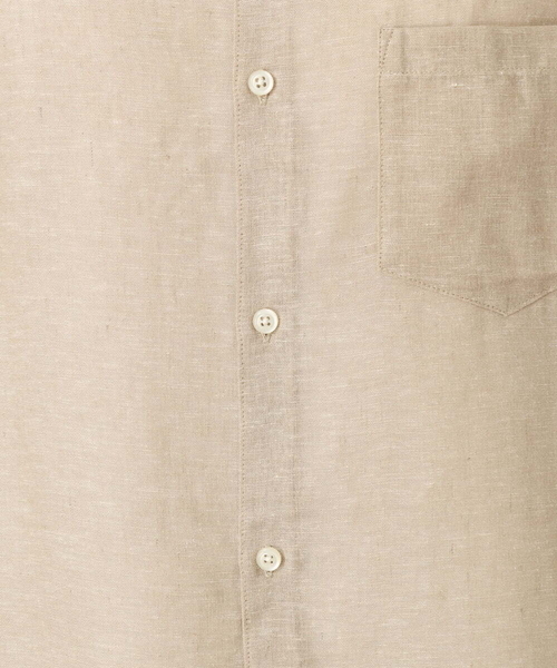 a.v.v（アーヴェヴェ）の「【S-XXL】ハイブリッドリネンワイドシルエットシャツ（シャツ/ブラウス・メンズ・ネイビー/ミント/ボルドー/ベージュ/ブルー・48/50/44/46/52）」の7枚目の写真