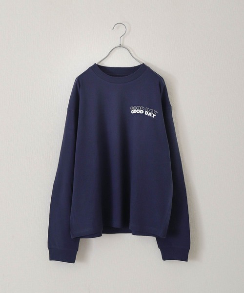 ZIP FIVE（ジップファイブ）の「【ZIP FIVE】LOOSE LOGO L/S T-SHIRT /ロゴオーバーサイズ長袖Tシャツ（Tシャツ/カットソー・メンズ・ホワイト/ブラック/ネイビー/グリーン/チャコール・MEDIUM/LARGE/X-LARGE）」の15枚目の写真