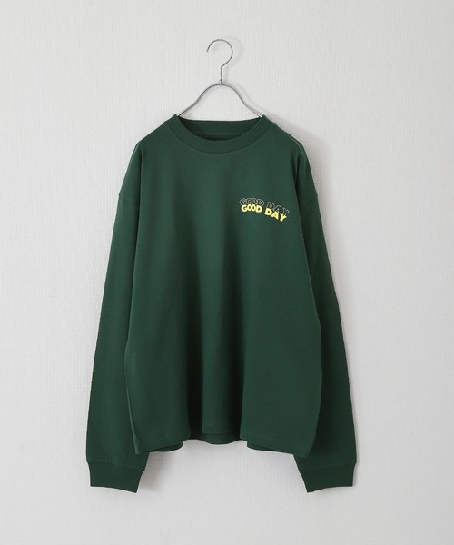 ZIP FIVE（ジップファイブ）の「【ZIP FIVE】LOOSE LOGO L/S T-SHIRT /ロゴオーバーサイズ長袖Tシャツ（Tシャツ/カットソー・メンズ・ホワイト/ブラック/ネイビー/グリーン/チャコール・MEDIUM/LARGE/X-LARGE）」の13枚目の写真