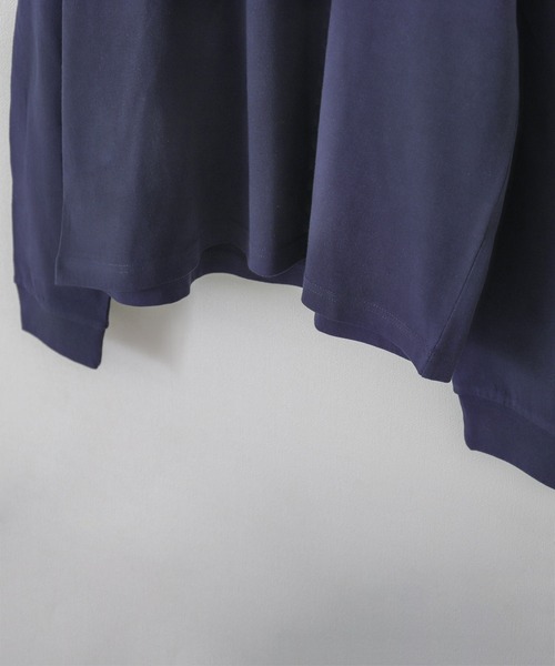 ZIP FIVE（ジップファイブ）の「【ZIP FIVE】LOOSE LOGO L/S T-SHIRT /ロゴオーバーサイズ長袖Tシャツ（Tシャツ/カットソー・メンズ・ホワイト/ブラック/ネイビー/グリーン/チャコール・MEDIUM/LARGE/X-LARGE）」の14枚目の写真