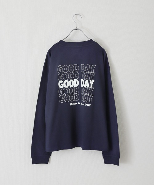 ZIP FIVE（ジップファイブ）の「【ZIP FIVE】LOOSE LOGO L/S T-SHIRT /ロゴオーバーサイズ長袖Tシャツ（Tシャツ/カットソー・メンズ・ホワイト/ブラック/ネイビー/グリーン/チャコール・MEDIUM/LARGE/X-LARGE）」の20枚目の写真