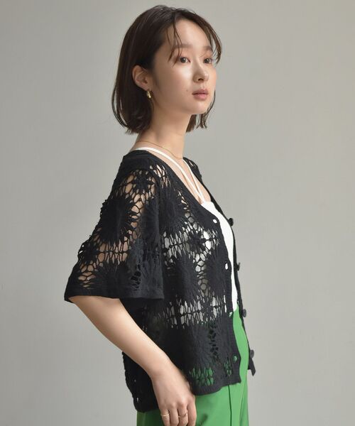 RETRO GIRL（レトロガール）の「デザインテレコキャミ（キャミソール・レディース・ホワイト/ブラック/ピンク/グリーン・FREE）」の7枚目の写真