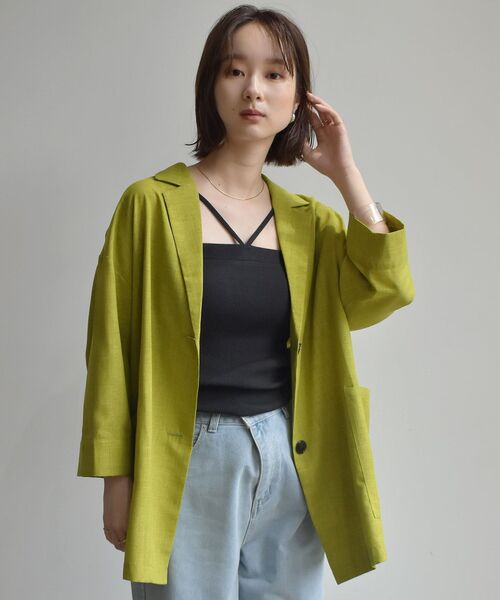 RETRO GIRL（レトロガール）の「デザインテレコキャミ（キャミソール・レディース・ホワイト/ブラック/ピンク/グリーン・FREE）」の20枚目の写真