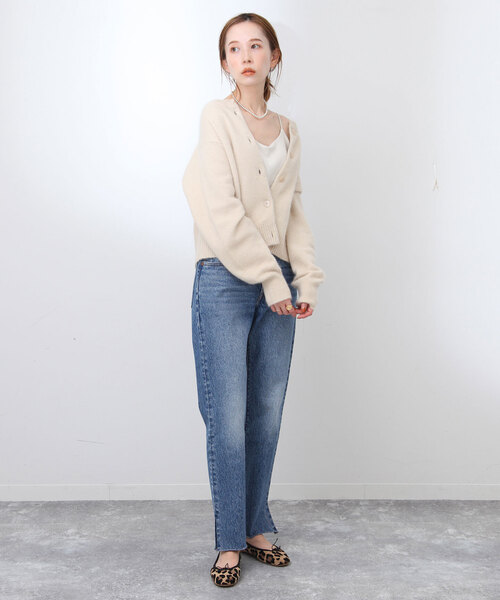 SLOBE IENA(スローブイエナ)の「《追加》パット付ベーシックキャミ(キャミソール・レディース・ブラック/アイボリー・FREE)」の6枚目の写真