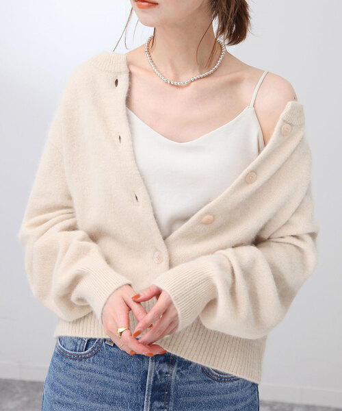 SLOBE IENA(スローブイエナ)の「《追加》パット付ベーシックキャミ(キャミソール・レディース・ブラック/アイボリー・FREE)」の21枚目の写真
