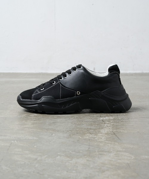 Alpinus（アルピナス）の「Alpinus - leather combi secretsole sneakers/レザーコンビシークレットソールスニーカー（スニーカー・メンズ・ホワイト/ブラック・SMALL/MEDIUM/LARGE）」の11枚目の写真