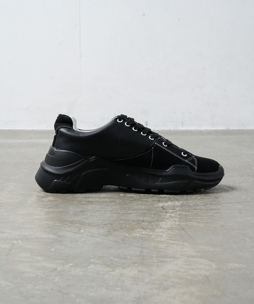 Alpinus（アルピナス）の「Alpinus - leather combi secretsole sneakers/レザーコンビシークレットソールスニーカー（スニーカー・メンズ・ホワイト/ブラック・SMALL/MEDIUM/LARGE）」の12枚目の写真