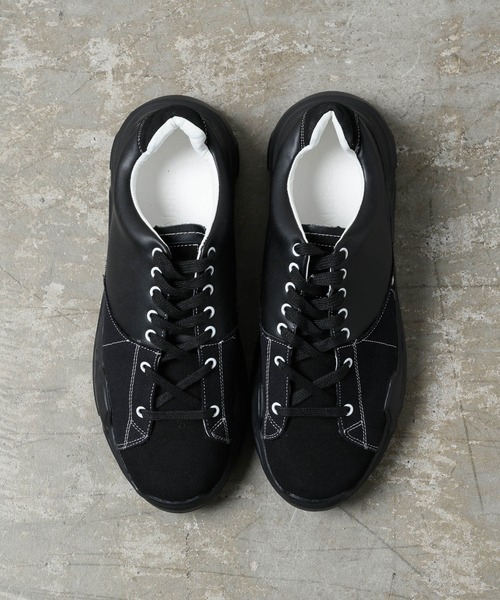Alpinus（アルピナス）の「Alpinus - leather combi secretsole sneakers/レザーコンビシークレットソールスニーカー（スニーカー・メンズ・ホワイト/ブラック・SMALL/MEDIUM/LARGE）」の13枚目の写真