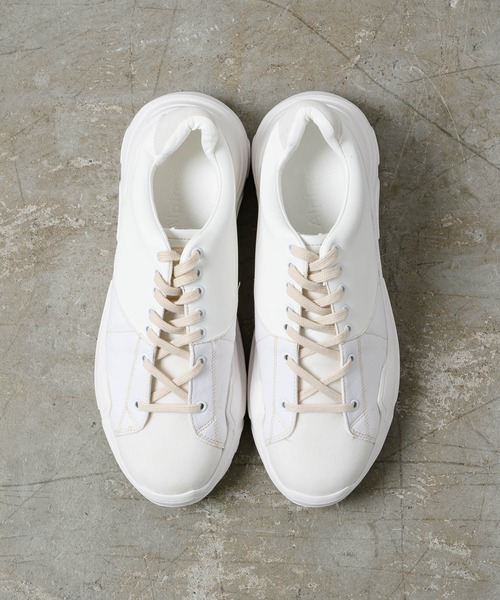 Alpinus（アルピナス）の「Alpinus - leather combi secretsole sneakers/レザーコンビシークレットソールスニーカー（スニーカー・メンズ・ホワイト/ブラック・SMALL/MEDIUM/LARGE）」の20枚目の写真