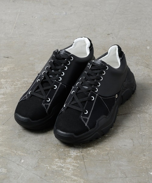 Alpinus（アルピナス）の「Alpinus - leather combi secretsole sneakers/レザーコンビシークレットソールスニーカー（スニーカー・メンズ・ホワイト/ブラック・SMALL/MEDIUM/LARGE）」の21枚目の写真
