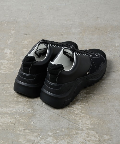 Alpinus（アルピナス）の「Alpinus - leather combi secretsole sneakers/レザーコンビシークレットソールスニーカー（スニーカー・メンズ・ホワイト/ブラック・SMALL/MEDIUM/LARGE）」の22枚目の写真